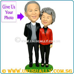 Custom 3D Big Version Lovely Couple Figurines - 19-22CM Tall